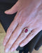 Bague 53 Bague or blanc avec diamants et rubis 58 Facettes BRU52