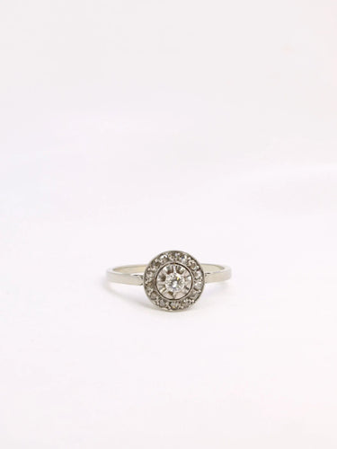 Bague 58 Bague Belle  Époque diamants taille ancienne 0,15 ct 58 Facettes J323