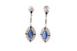 Boucles d'oreilles Boucles d'oreilles Art Déco saphirs et diamants 58 Facettes 26291