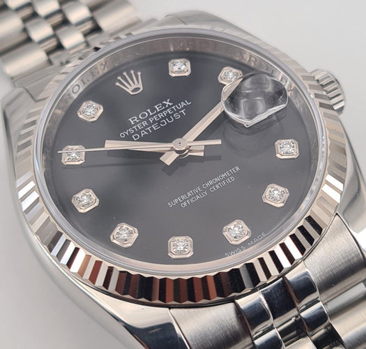 Montre ROLEX - Montre Datejust 36 Diamants 58 Facettes 116234-1-3