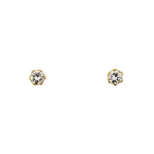 Boucles d'oreilles Boucles d'oreilles puces en or jaune serties de diamants de 0,76 ct 58 Facettes 19444