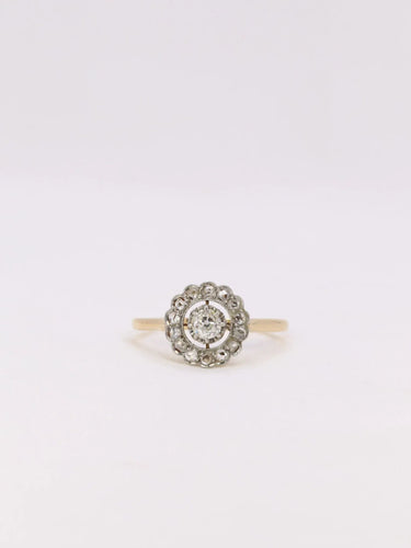Bague 60 Bague marguerite diamants taille ancienne 58 Facettes J377