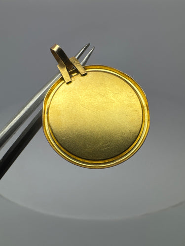 Pendentif Médaille Or Jaune Marie 18 k 58 Facettes 2-PEB1-GS35367