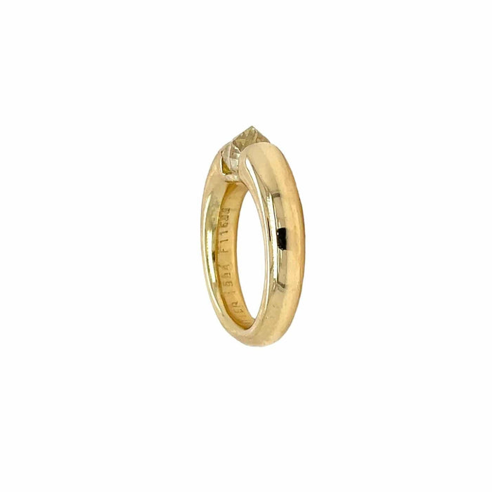 Bague 48 CARTIER - Bague bandeau en or jaune diamants Ellipse 58 Facettes