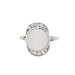 Bague 54 Bague Art Deco Or blanc Pierre de Lune Diamants 58 Facettes 220