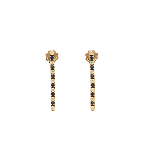 Boucles d'oreilles Boucles d'oreilles or jaune, saphirs et diamants 58 Facettes BO/250013