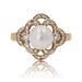 Ring 53 Akoya cultured pearl ring and its openwork and diamond setting 58 Facettes 24-068