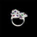 Bague 55 CARTIER - Diamond and Multi-Gem Caresse d'Orchidées Ring 58 Facettes