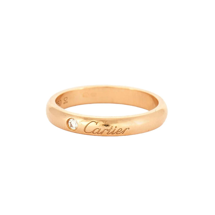 Bague 50 CARTIER - Bague alliance or jaune et diamant 58 Facettes BO/240019