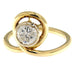Ring 52 Solitaire ring in yellow gold with diamond 58 Facettes G3510