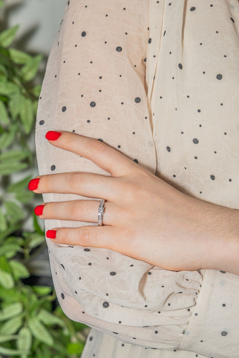 Bague Solitaire Or blanc Diamant