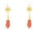 Boucles d'oreilles Boucles d'oreilles en or jaune avec corail momo 58 Facettes