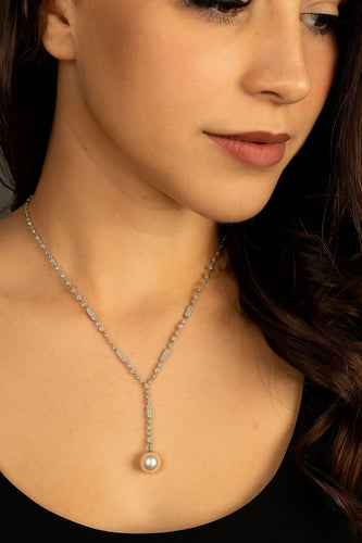 Collier Pendentif collier Art Déco Perles Diamant 58 Facettes