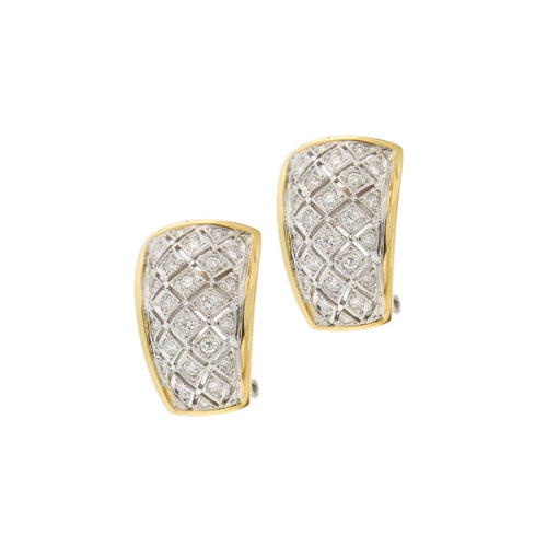 Boucles d'oreilles Boucles d'oreilles 2 ors diamants 58 Facettes 22616