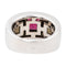 Bague 52 Bague Or blanc Grenat 58 Facettes 3007893RV