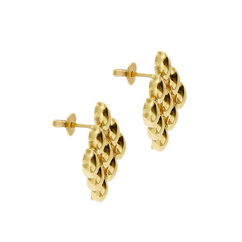 Boucles d'oreilles Boucles d'oreilles en maille Panthère en or jaune 58 Facettes 38668