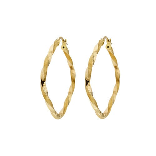 Boucles d'oreilles créoles Torchon