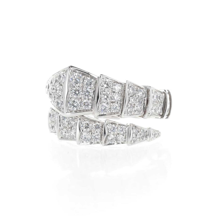 Bague BULGARI - Bague Serpenti Or Blanc et Diamants 58 Facettes