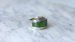 Bague 52 Bague puiforcat par andré vassort jade sur or jaune et argent 58 Facettes