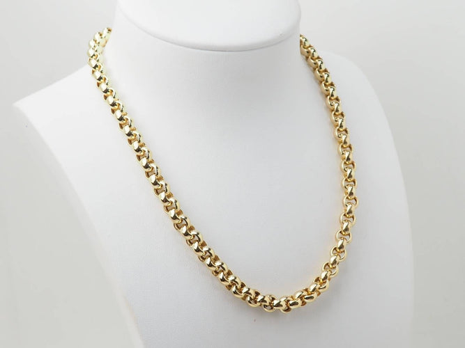 Collier Collier maille jaseron en or jaune 58 Facettes 33247