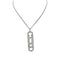 Collier Sautoir Messika, "Move 10th anniversary", or blanc, diamants. 58 Facettes 32173