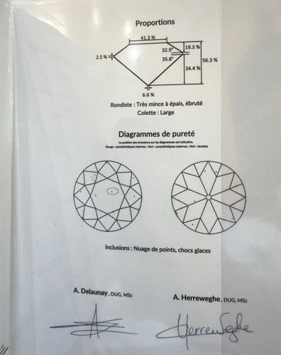 Bague 52 Solitaire en or et platine , diamant 3,85 carats , émeraudes 58 Facettes