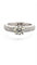Bague 52 Solitaire en diamants sur monture or blanc 18 carats 58 Facettes