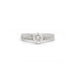 Bague 50 Solitaire or blanc diamant 58 Facettes 220463R