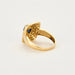 Bague 55 Bague or jaune, saphir et diamants 58 Facettes