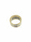 Bague 55.5 Bague en or jaune et blanc diamants certifiée HRD 58 Facettes