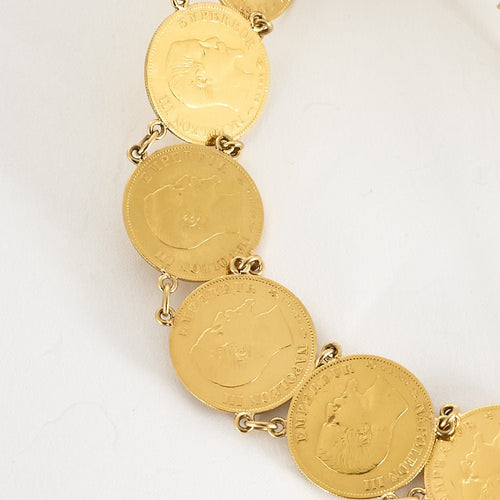 Bracelet Bracelet pièces d'or jaune 58 Facettes SL7135