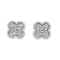 Boucles d'oreilles Van Cleef & Arpels Boucles d'oreilles Puces Sweet Alhambra Or blanc Diamant 58 Facettes 4160007RV