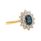 Bague 54 Bague Pompadour Or jaune Saphir, Diamant 58 Facettes 4098654RV