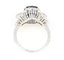 Bague 55 Bague en or blanc, saphir et diamants 58 Facettes