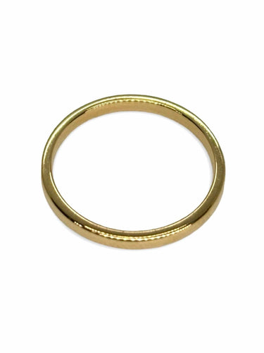 Bague 48 Demi-alliance FRED or jaune et diamants 0,21 ct 58 Facettes 1110