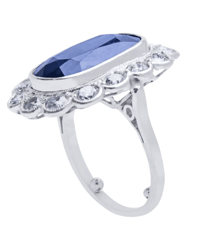 Bague Bague Shiny Marguerite Or blanc 18K Saphir Diamant 58 Facettes BO200038/SHINYMARGUERITE