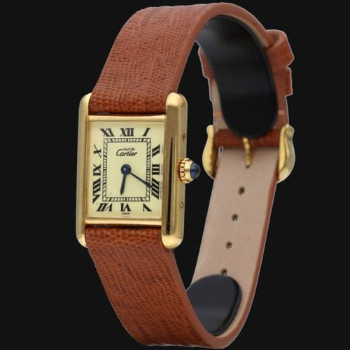 Montre Cartier Montre Tank Vermeil 58 Facettes MT43331