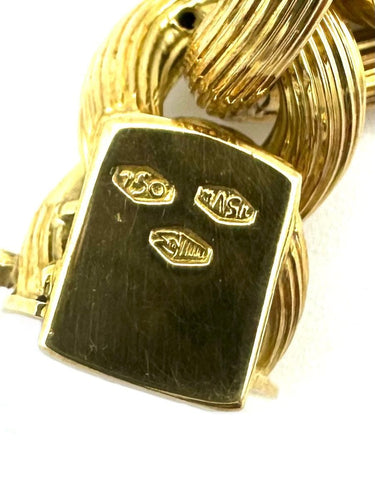 Bracelet Bracelet vintage or jaune 18K et lapis 58 Facettes