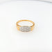 Ring 54 Yellow gold ring with 21 diamonds 58 Facettes 29033