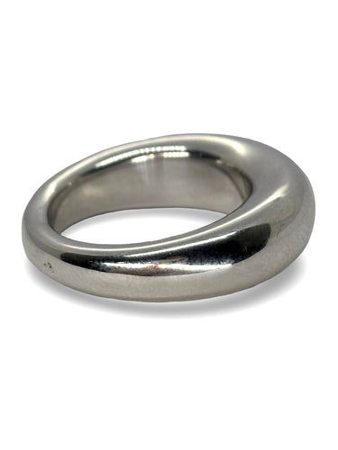 Bague 53 Chaumet - Bague Jonc or blanc et saphir vert 58 Facettes 900