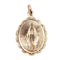 Pendentif Médaille religieuse victorienne or rose Vierge Marie (circa 1890) 58 Facettes A06018
