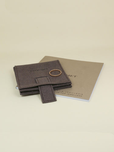 Bague 54 CHAUMET Alliance or rose Bee My Love 58 Facettes 1208.3