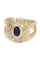 Bague 54 BAGUE MODERNE SAPHIR ET DIAMANTS 58 Facettes 089221