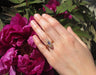 Bague Bague marquise or rose saphir perles 58 Facettes