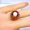 Bague 51.5 Bague en or jaune 18 carats et citrine Madère 58 Facettes AB496