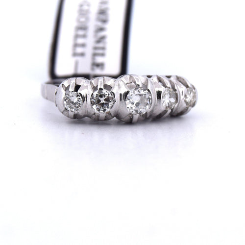 Bague 57 BAGUE ANTIQUE EN OR 18KT AVEC DIAMANTS 58 Facettes