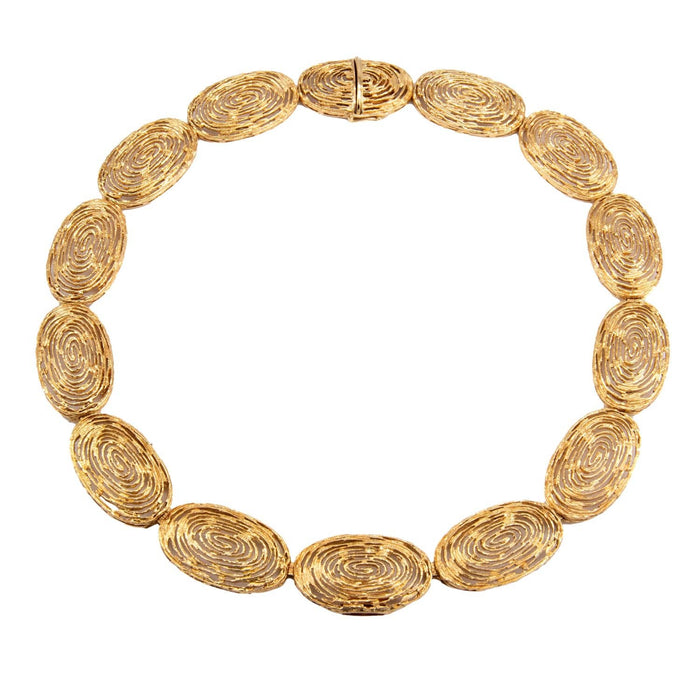 Collier Collier vintage empreintes or jaune 58 Facettes 35300450