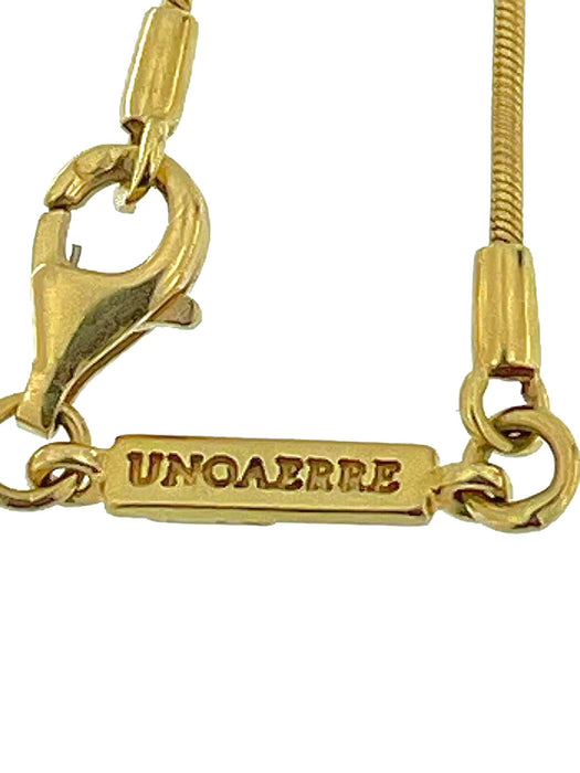 Collier UNOAERRE - Collier en or jaune avec pendentif cœur 58 Facettes