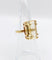 Bague cocktail or rose 18k ornée d'une citrine de 6.65 carats art deco