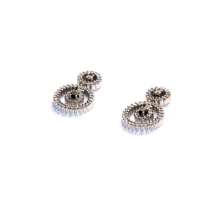 Boucles d'oreilles Boucles d'oreilles DAMIANI en or blanc et diamants 58 Facettes 0001